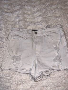 Hollister White High Rise 3 inch Short